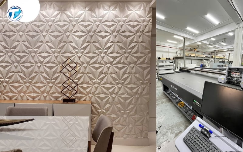Máy in UV phục vụ cho sản xuất in gạch 3D, gạch trang trí